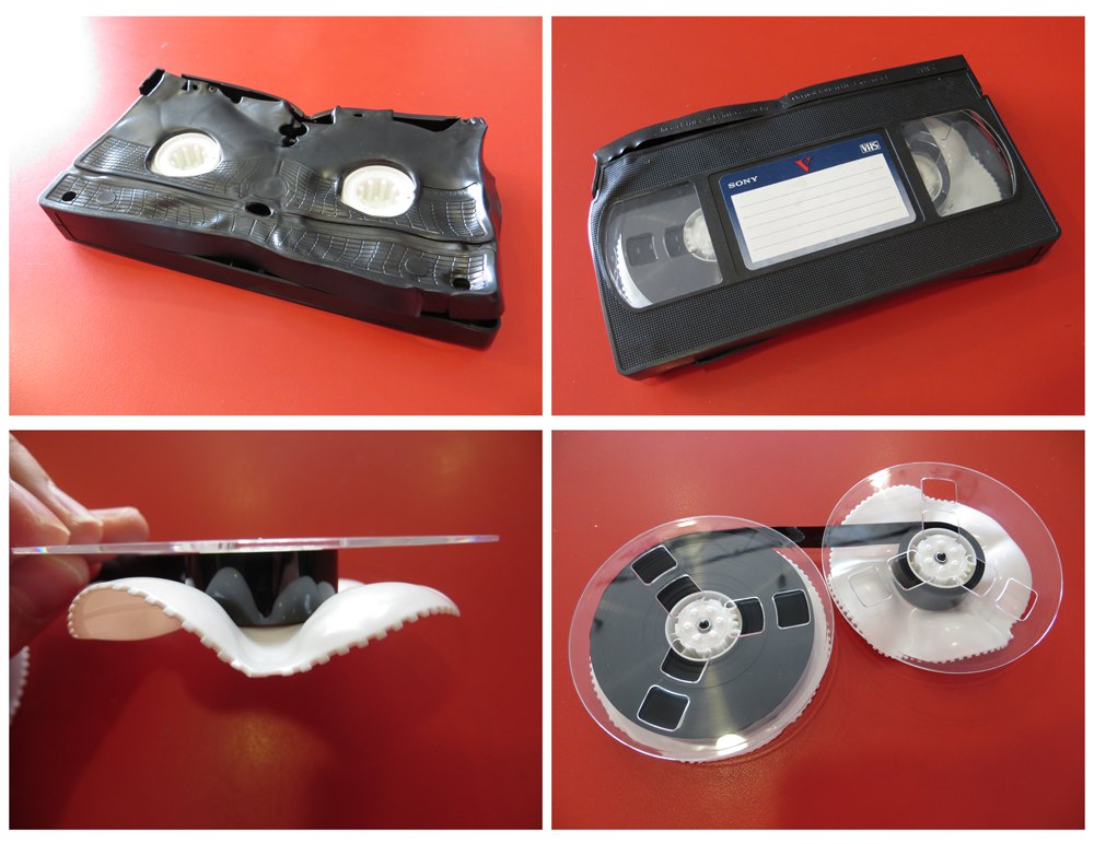 Melted VHS Tape