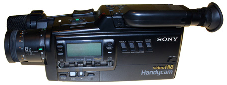 sony hi 8mm camcorder