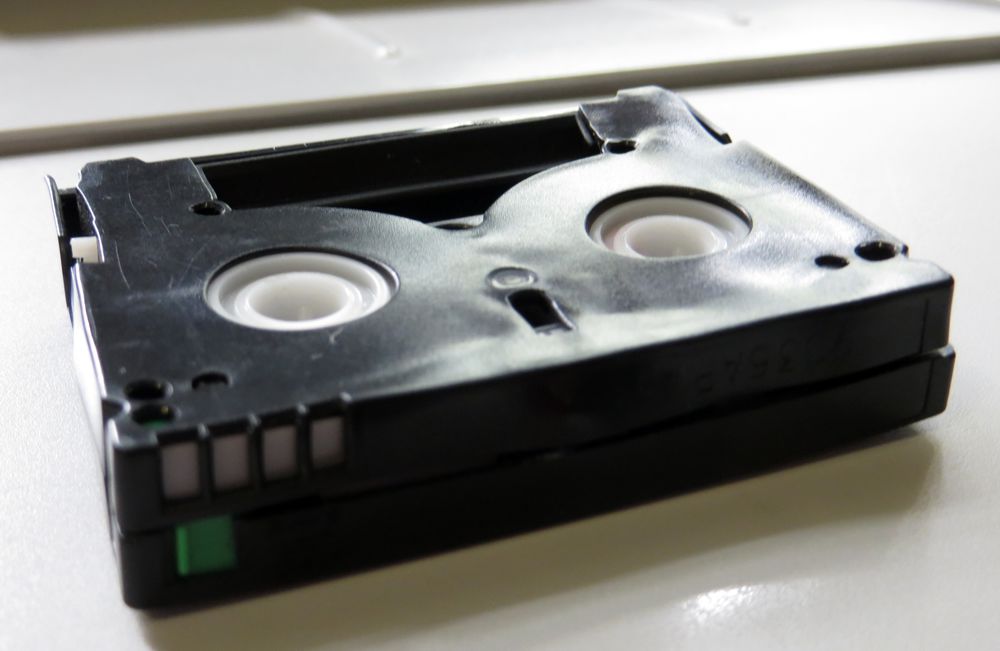 Melted MiniDV Tape